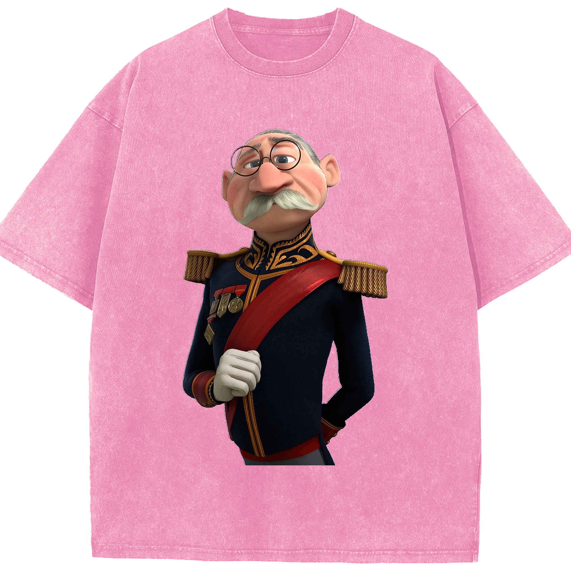 （画像用） アナと雪の女王 アンナ エルサ Frozen Anna Elsa 綿100% ヴィンテージ風 半袖Tシャツ（フロントプリント）